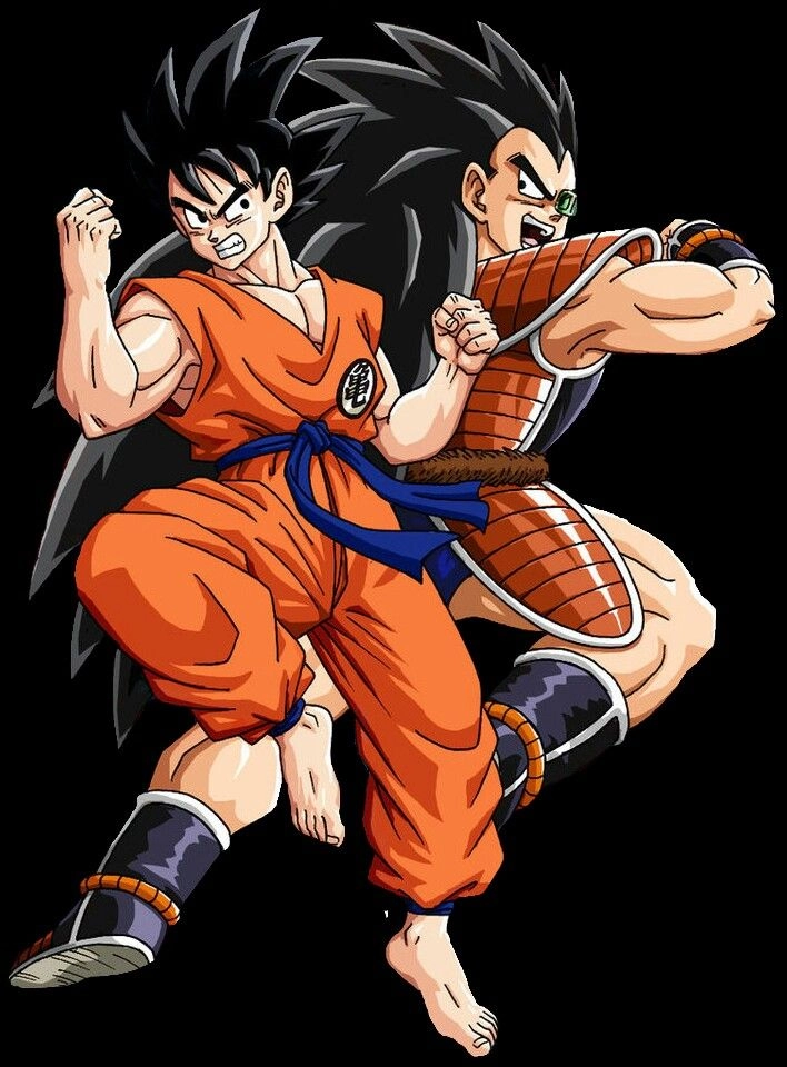 Goku vs Raditz manga tái hiện trận đấu đẫm máu