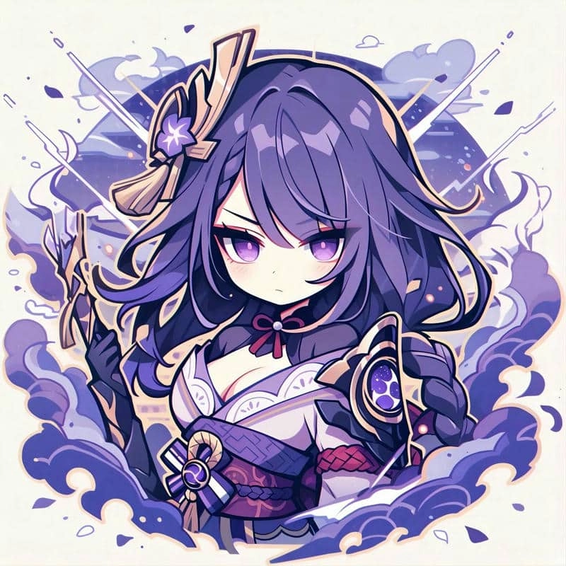 Chibi raiden shogun siêu dễ thương để tải