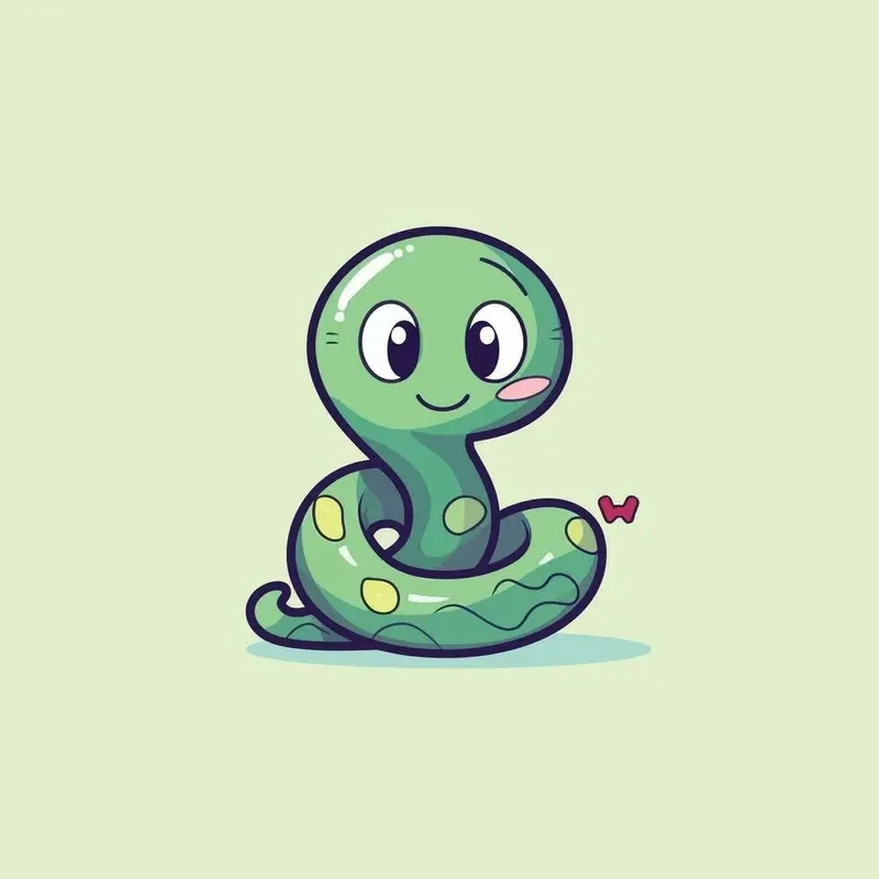 Tìm ngay hình rắn chibi cute ngộ nghĩnh
