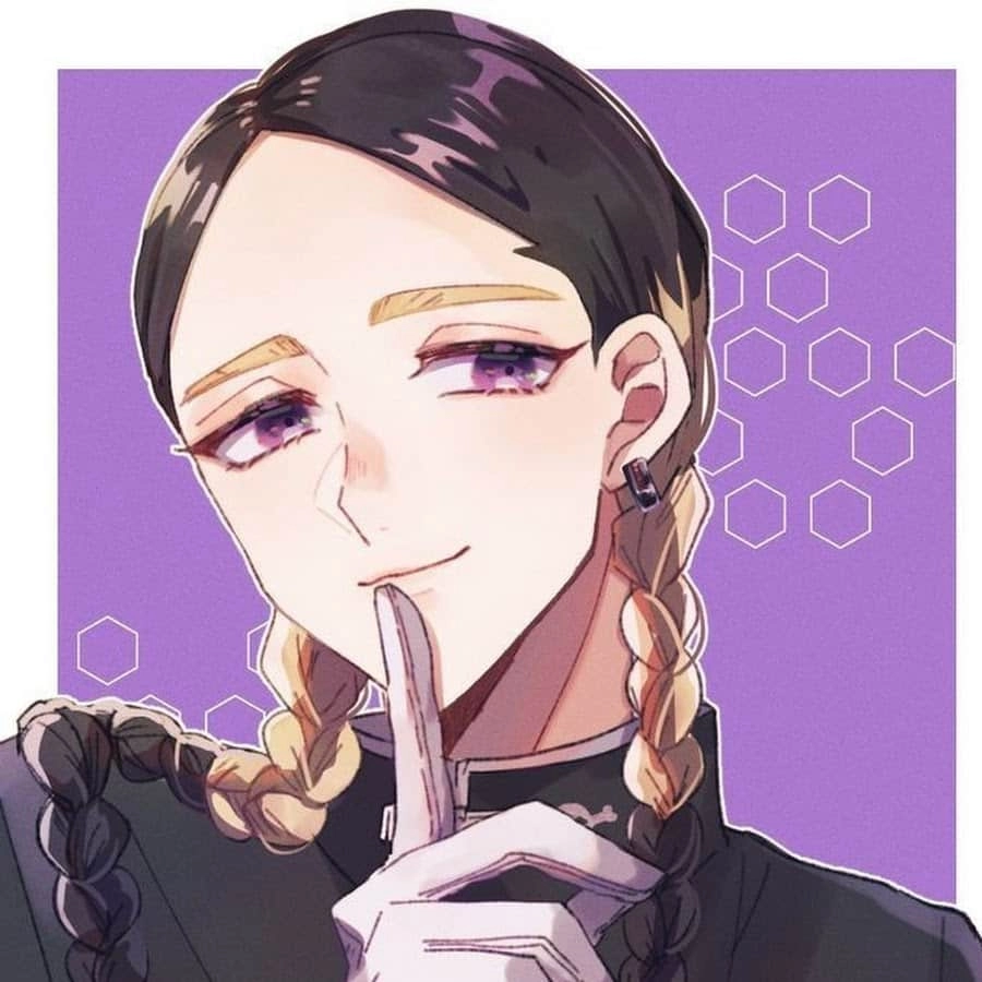 Ran Haitani ngầu với mái tóc xoăn tím đặc trưng