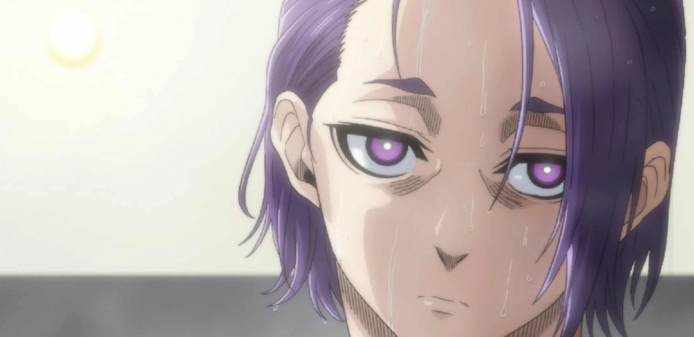 Mikage Reo hair kiểu tóc tím nổi bật giữa đám đông