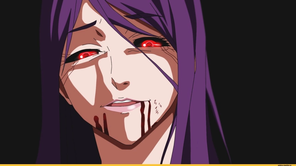 Rize Kamishiro ghoul form là kagune màu đỏ tím dữ dội