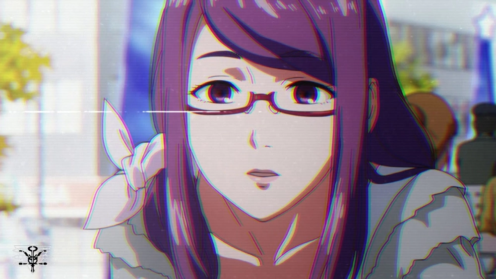 Rize Kamishiro art thường gắn với máu đỏ và hoa tử đinh hương