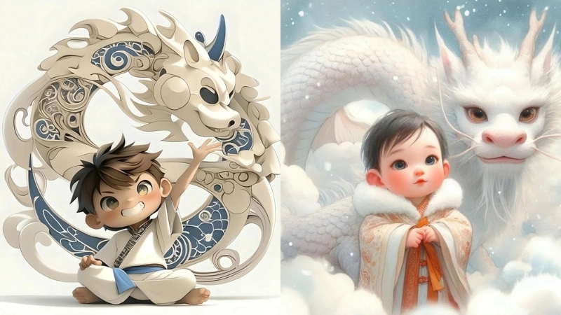 Ảnh rồng chibi là như thế nào