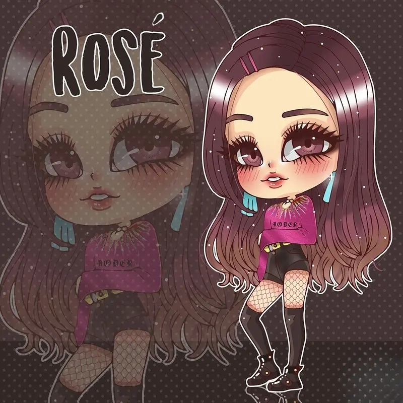 Đổi mới với hình nền rose chibi cute