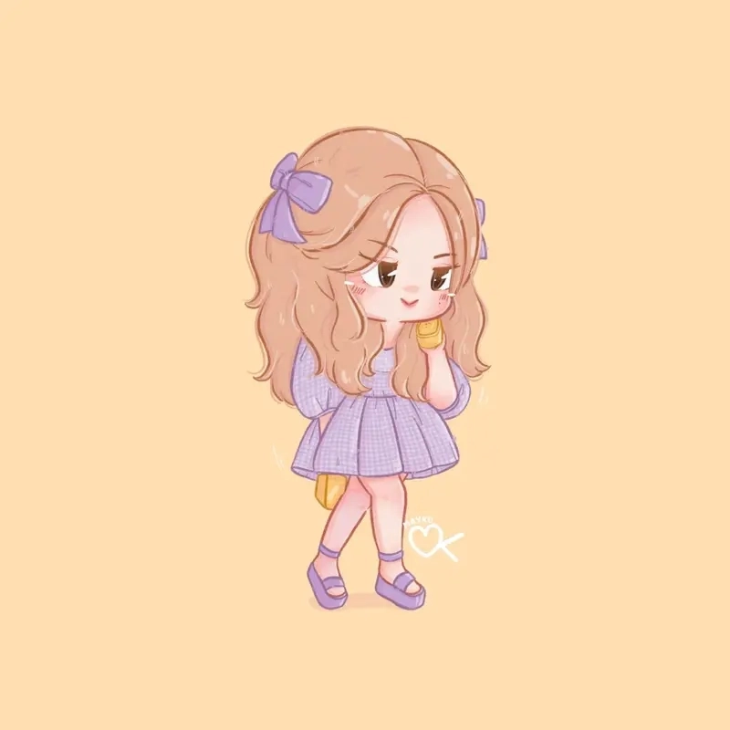 Ngắm nhìn rosé chibi cute xinh quá