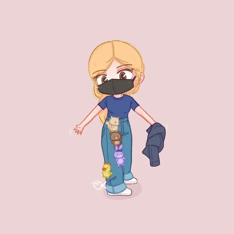 Thử ngay blackpink chibi rose dễ vẽ