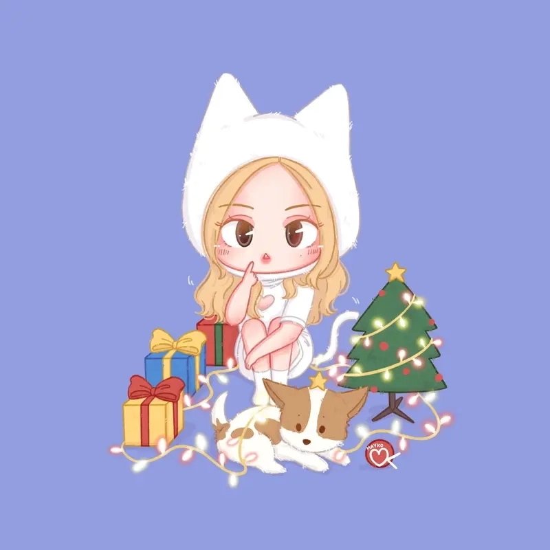 Ngắm nhìn chibi rose blackpink cực cute