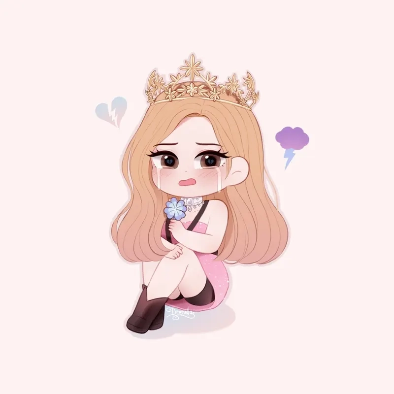 Ngắm ảnh chibi của rose dễ thương