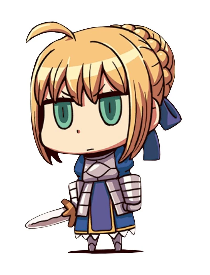 Fate/Stay Night Saber chibi cực cute và được yêu thích