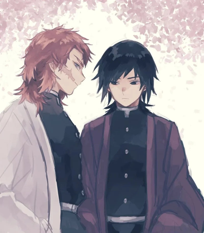 Demon Sabito x Giyuu tương tác đầy cảm xúc