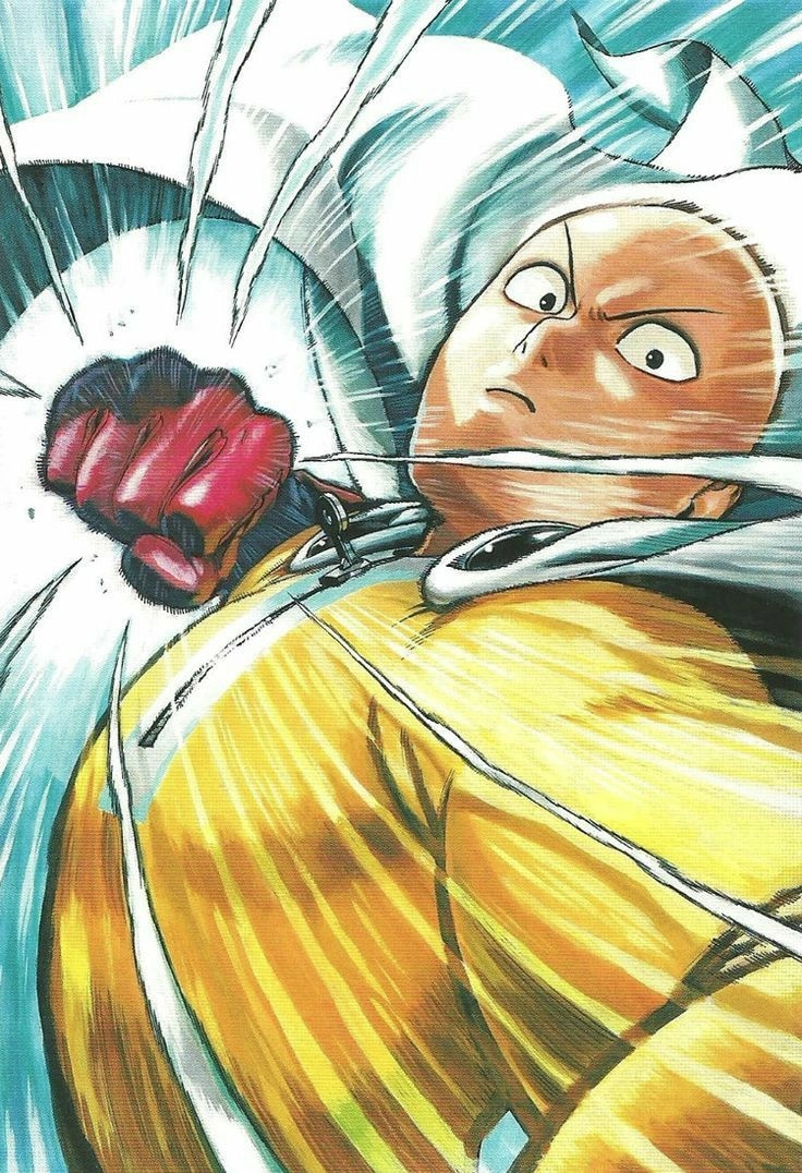 Vẽ Saitama thể hiện sức mạnh qua từng nét bút