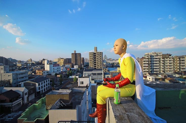 Saitama đời thực khiến người xem bật cười thích thú