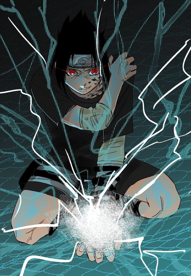 Ấn chú Orochimaru dấu ấn bóng tối lên Sasuke