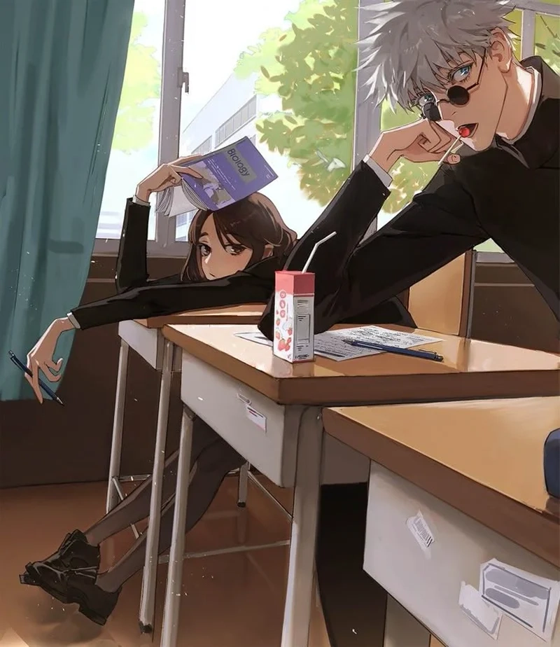 Shoko x Gojo trong khoảnh khắc yên bình hiếm có