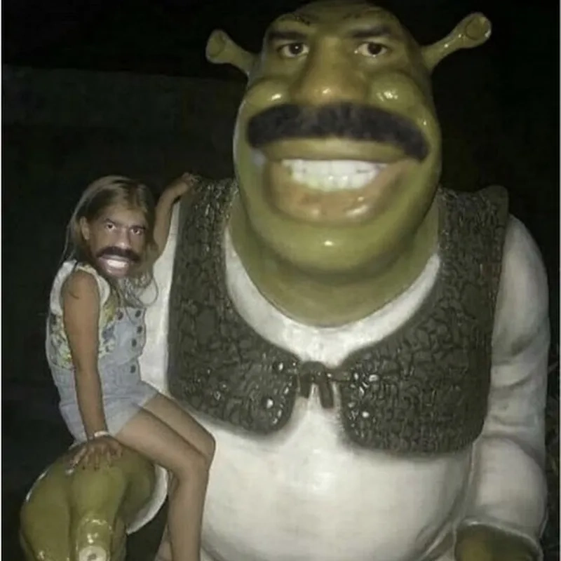 Gượng gạo chưa từng thấy như awkward shrek meme