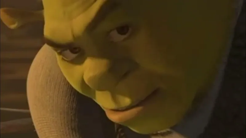 Nụ cười không thể quên từ donkey smiling shrek meme