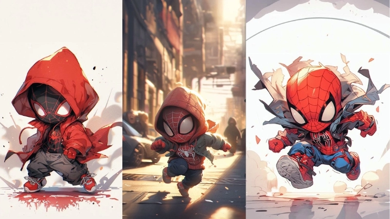 Ảnh spider man chibi là như thế nào