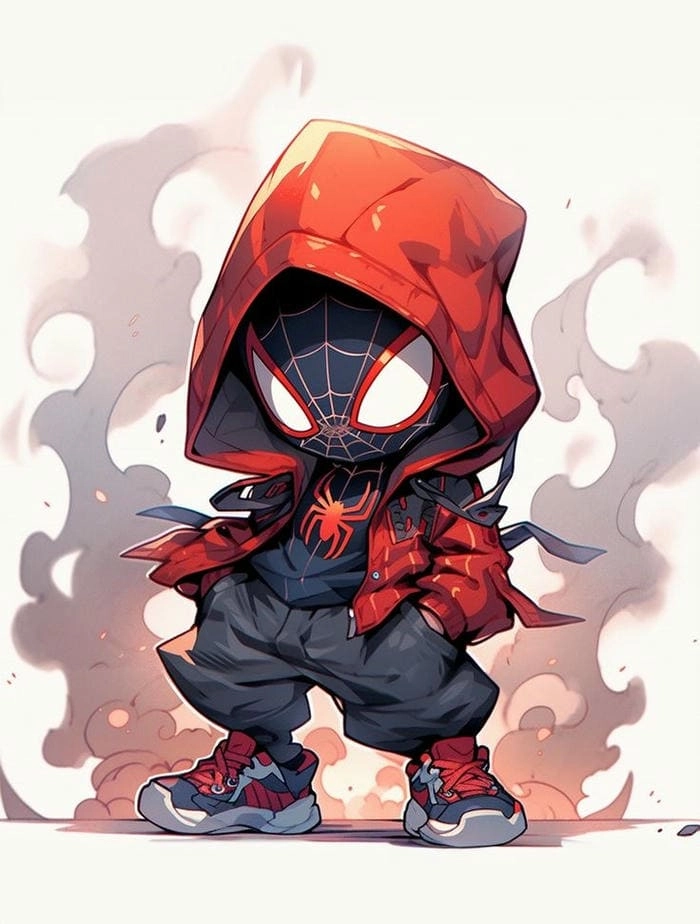 Thử ngay cách vẽ spider man chibi đơn giản