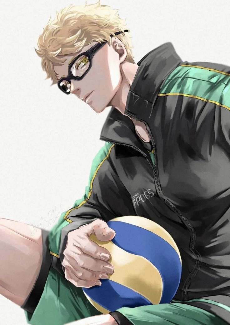 Kei Tsukishima nổi bật với chiều cao ấn tượng
