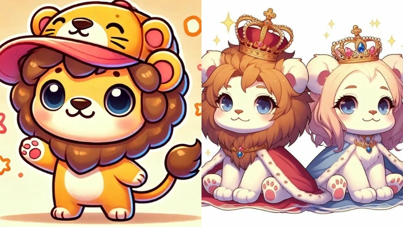 Ảnh sư tử chibi là như thế nào