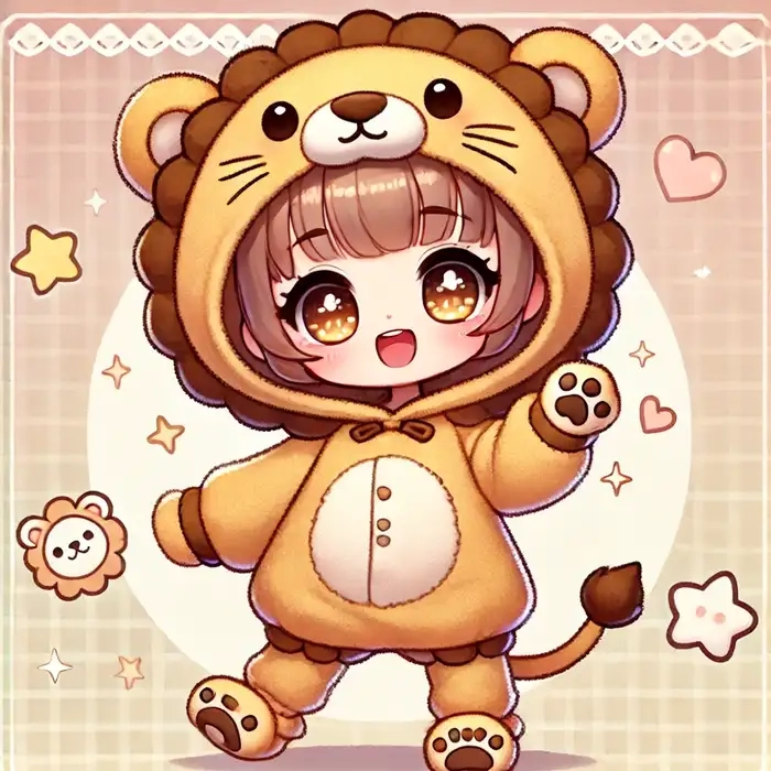 Sư tử chibi dễ thương cho bạn chọn