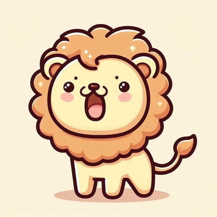 Xem bộ hình sư tử chibi sắc nét