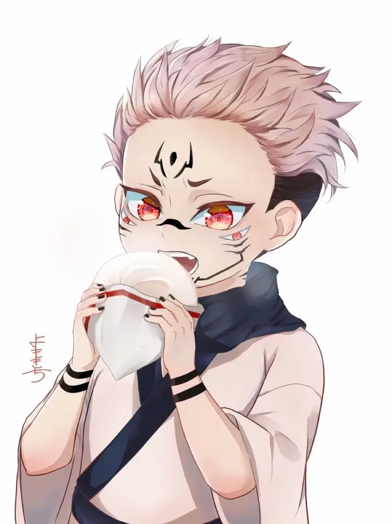 Tải hình nền sukuna chibi siêu xinh