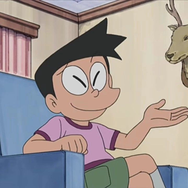 Suneo hát với phong cách tự tin như ngôi sao