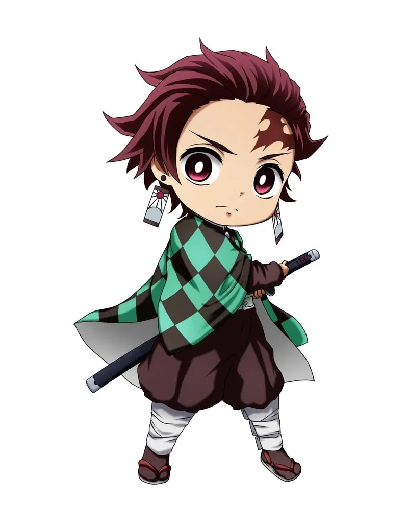 Học ngay vẽ tanjiro chibi đơn giản