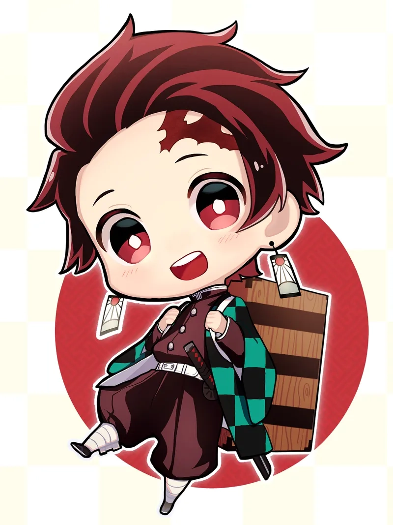 Tự tay vẽ tanjiro chibi dễ vẽ ngay