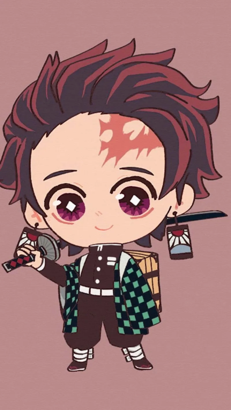 Tải ngay avatar tanjiro chibi cực xinh