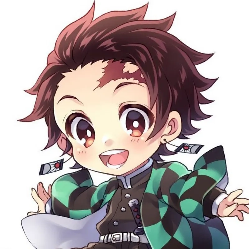 Sưu tầm tanjiro chibi sticker dễ thương