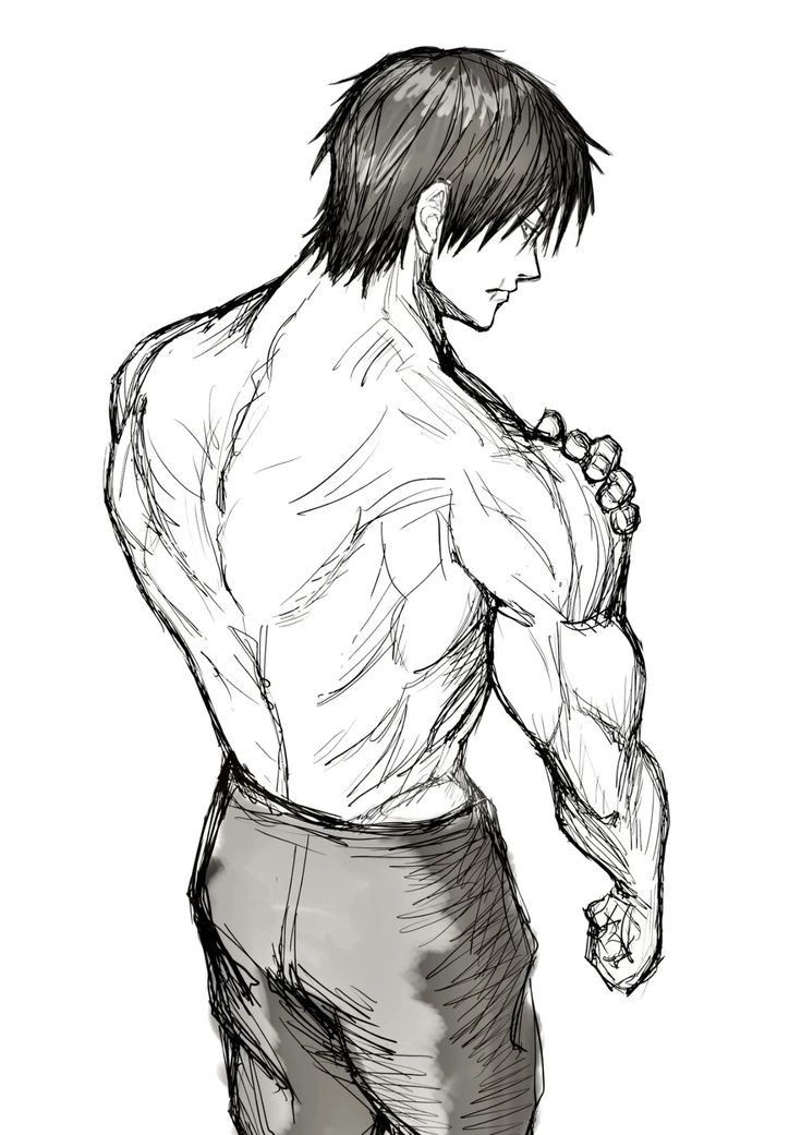 Toji back pose dáng quay lưng đầy sát khí
