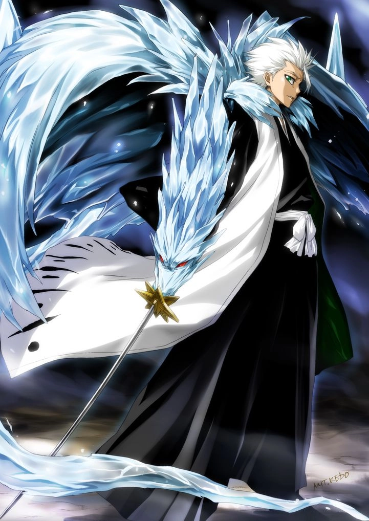 Toshiro true bankai thần long tuyết trắng hủy diệt tất cả