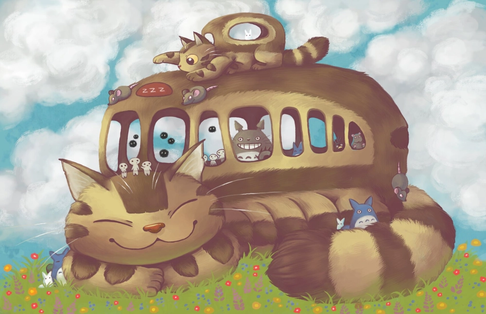 Bus Cat Totoro là phương tiện huyền bí trong rừng