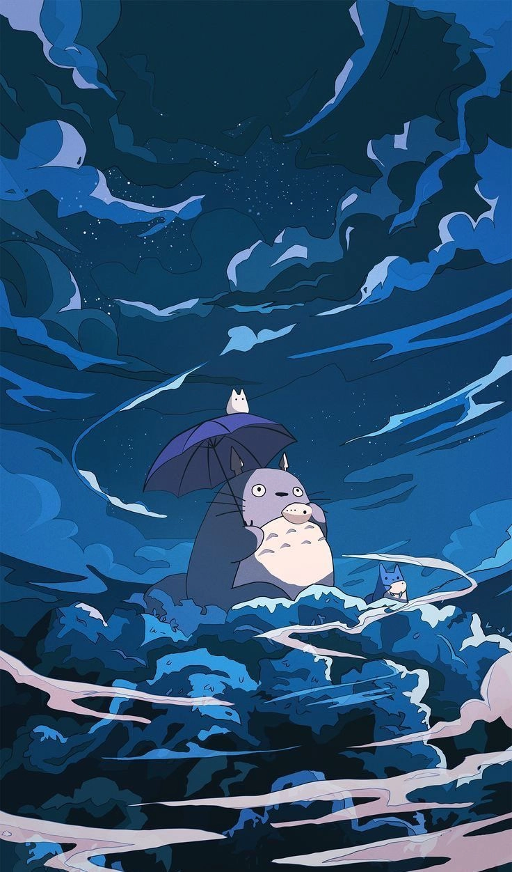 Totoro hình nền mang vẻ đáng yêu và thần bí