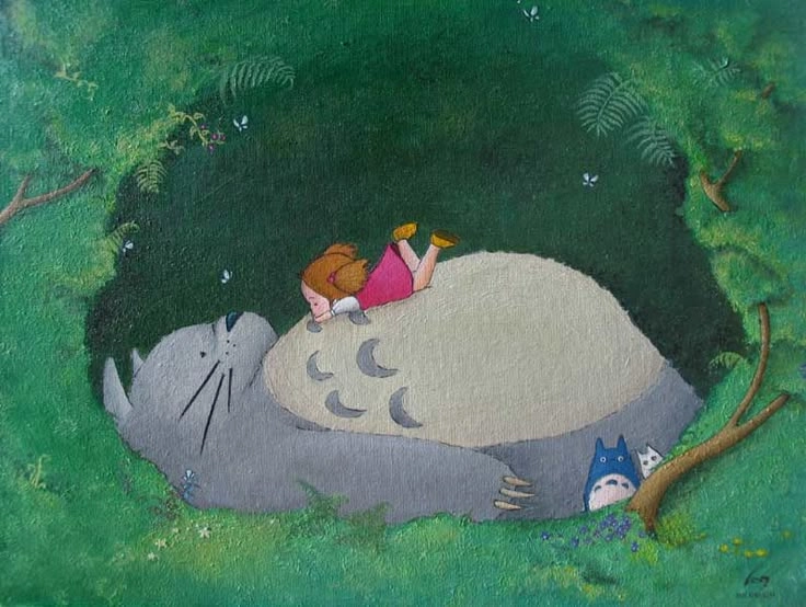 Mei and Totoro là tình bạn nhỏ khiến tim ấm áp