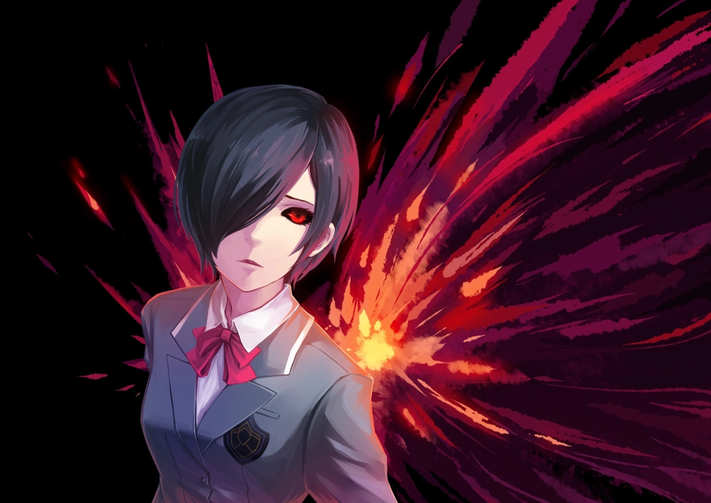 Touka Kirishima official art đậm chất u buồn và trữ tình