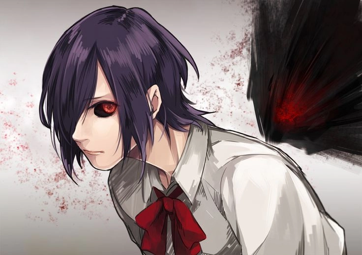 Touka Kirishima ghoul form bùng nổ kagune màu đỏ rực rỡ