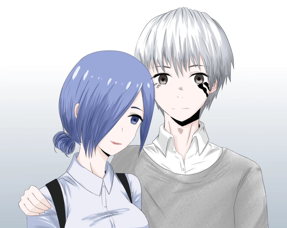 Touka Kirishima and Kaneki có tình yêu được xây bằng máu