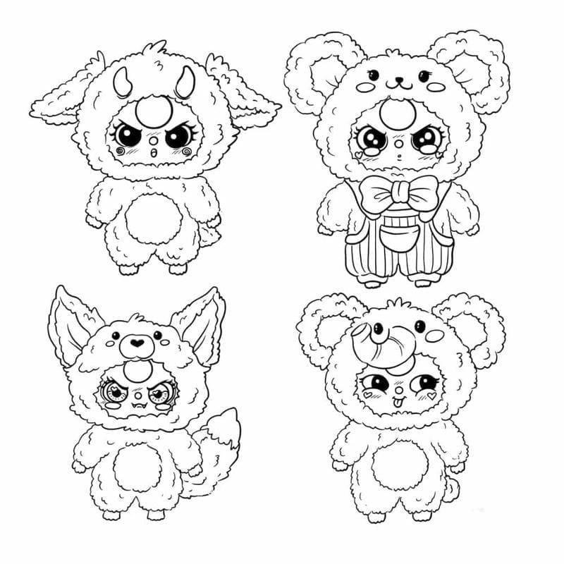 Sáng tạo cùng tranh tô màu baby three 12 con giáp đa dạng