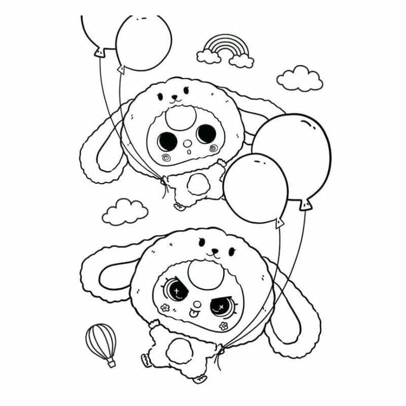 Tự tay tô tranh tô màu baby three 12 con giáp không màu cho bé