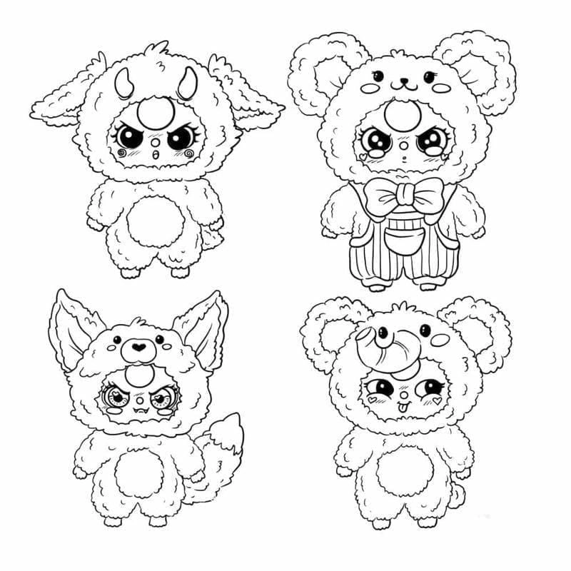 Khám phá tranh tô màu baby three đại dương sinh động