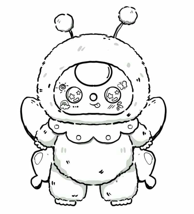 Bé yêu mê mẩn tranh tô màu baby three thỏ thị trấn dễ thương