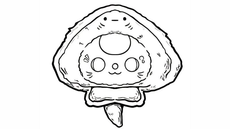 Thử ngay tranh tô màu baby three hải sản cá đuối