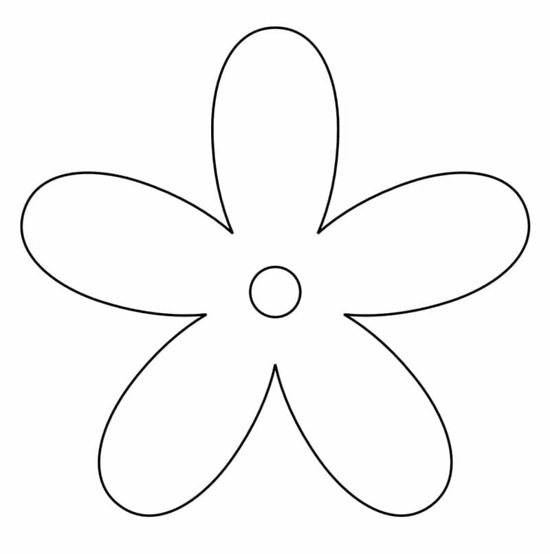 Tô màu bông hoa đơn giản cho bé mới bắt đầu tập tô