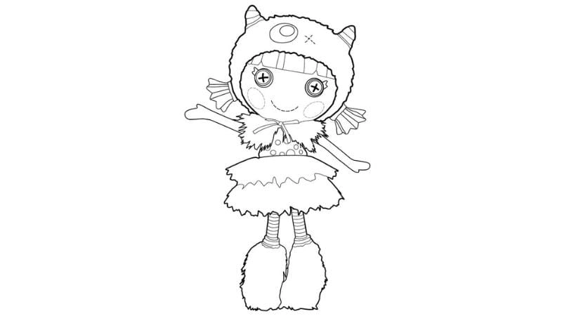 Tặng bé bộ tranh tô màu búp bê giấy lol dễ thương mỗi ngày