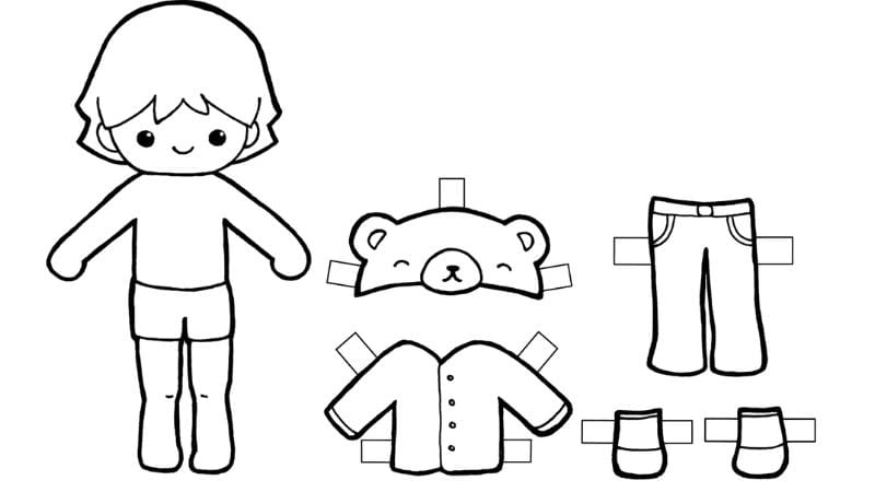 Bé sáng tạo cùng toca boca toca boca tranh tô màu búp bê giấy thay đồ siêu vui