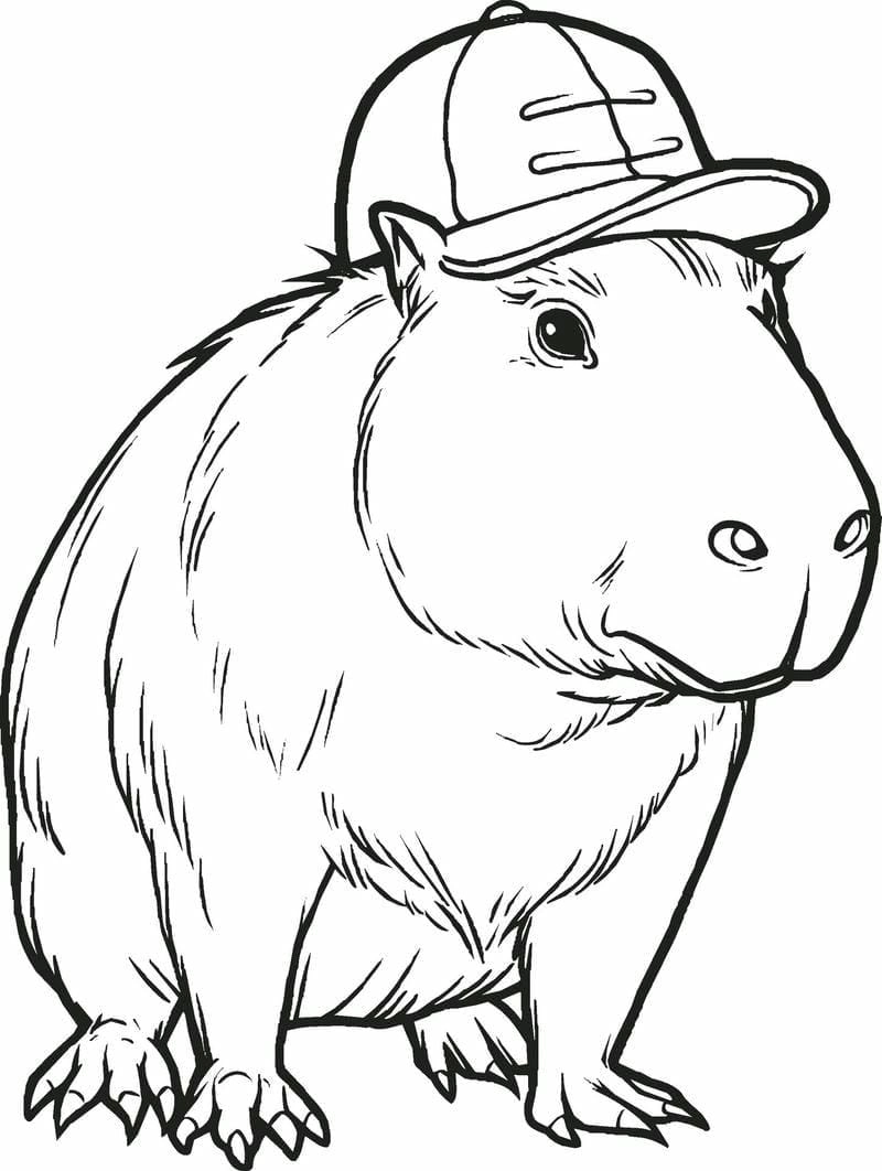 Chia sẻ tranh tranh tô màu capybara mới nhất